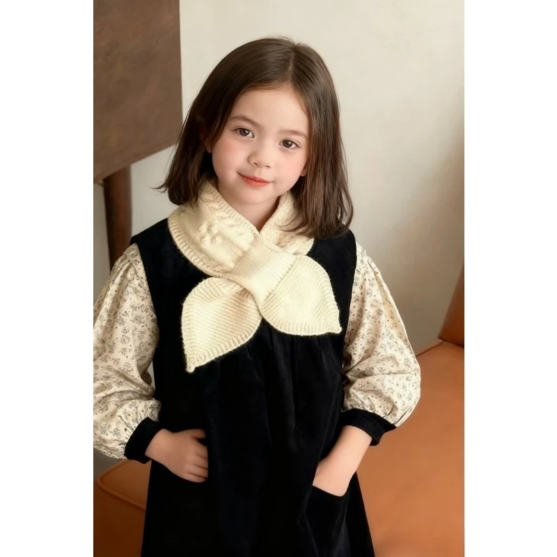

Korean Style 1-4T Baby Scarf Outdoor Winter Warm Soft Cotton Solid Color Infant Neck Scarf for Children Fashion Accessories