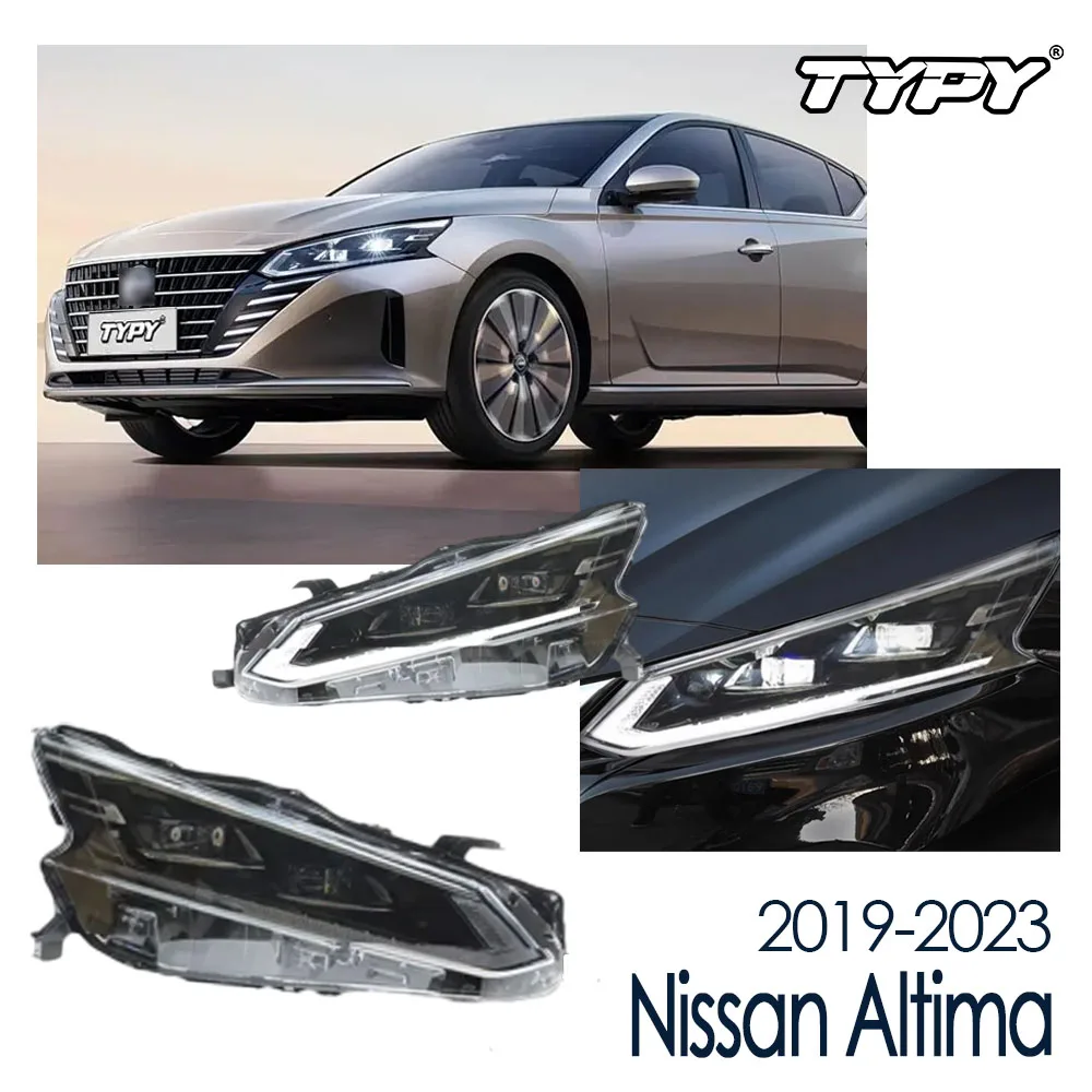 

TYPY New LED Car Headlight Nissan Altima 2019-2023 Headlight Signals Auto Accessories Dynamic Turn Running Lights