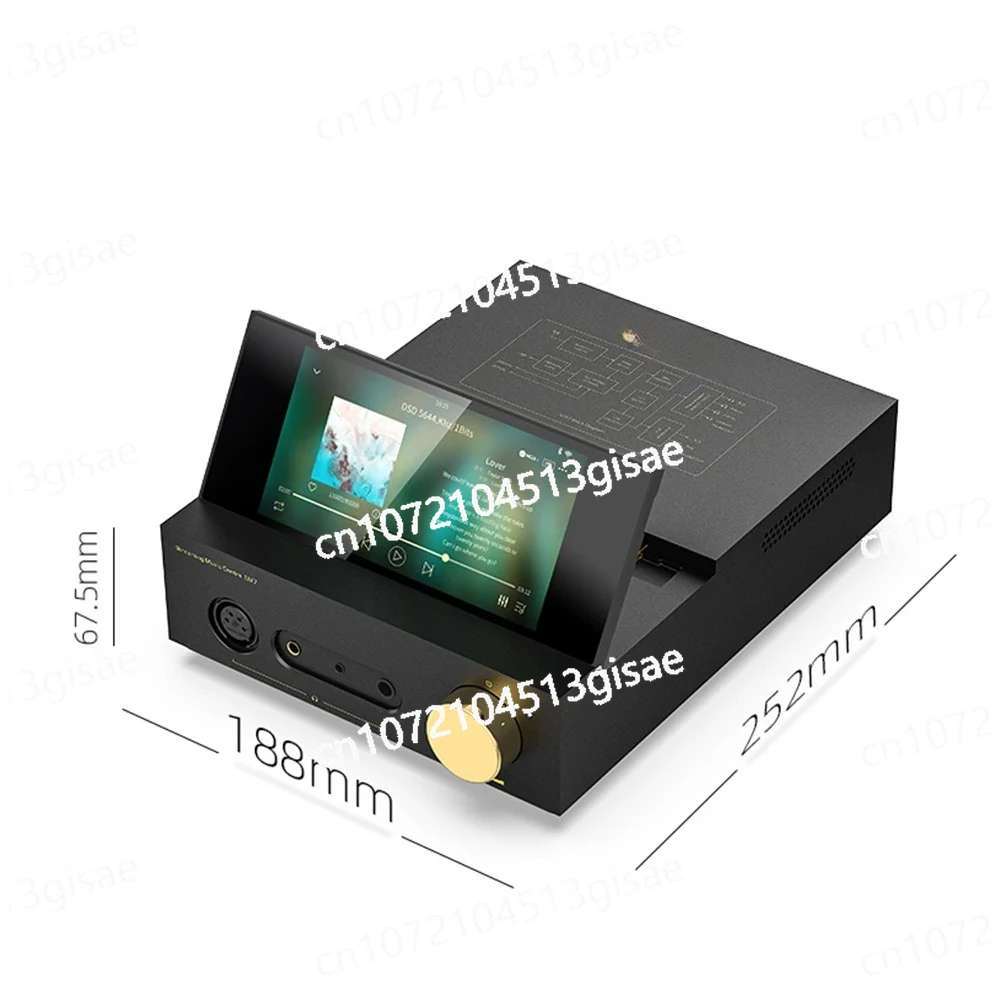 Android 10 Integrated Desktop Music Player AMP/DAC ES9038Pro Chip Headphone Amplifier Bluetooth 5.0 PCM384 DSD512