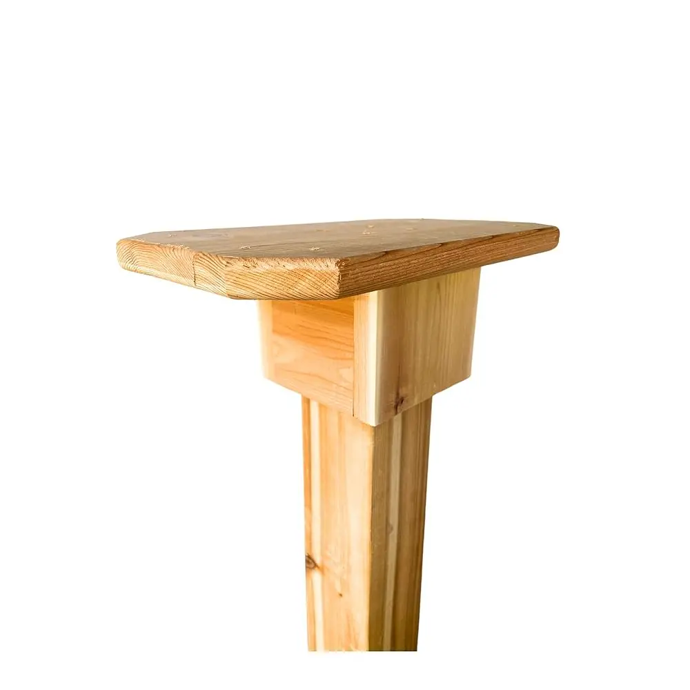 

® Little Library Mount, Cedar | Made In Maryland Usa | 14"" X 8"" X 6"" | Slip It On Your 4X4 Post, Attach With Screws Luded |