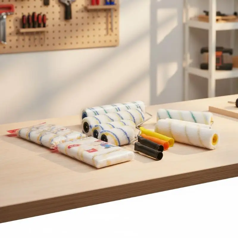 Microfiber Paint Rollers Multiple Sizes High Density Lint Free Brush For Wall Coating DIY Home Renovation Project