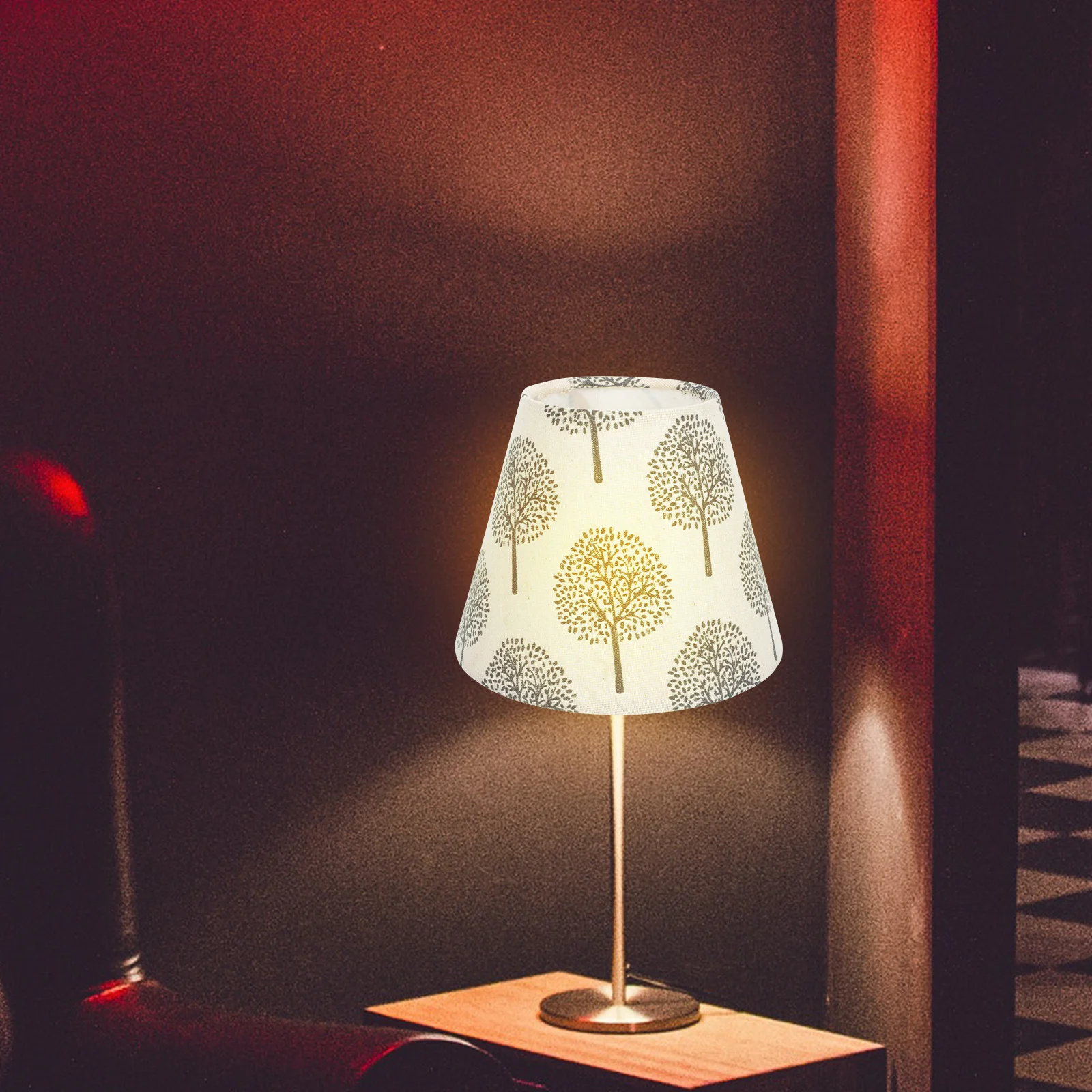 

Premium Quality Cloth Lampshade with Metal Trim Universal Fit for Table Lamp Bedroom Living Room Warm Atmosphere Decorative