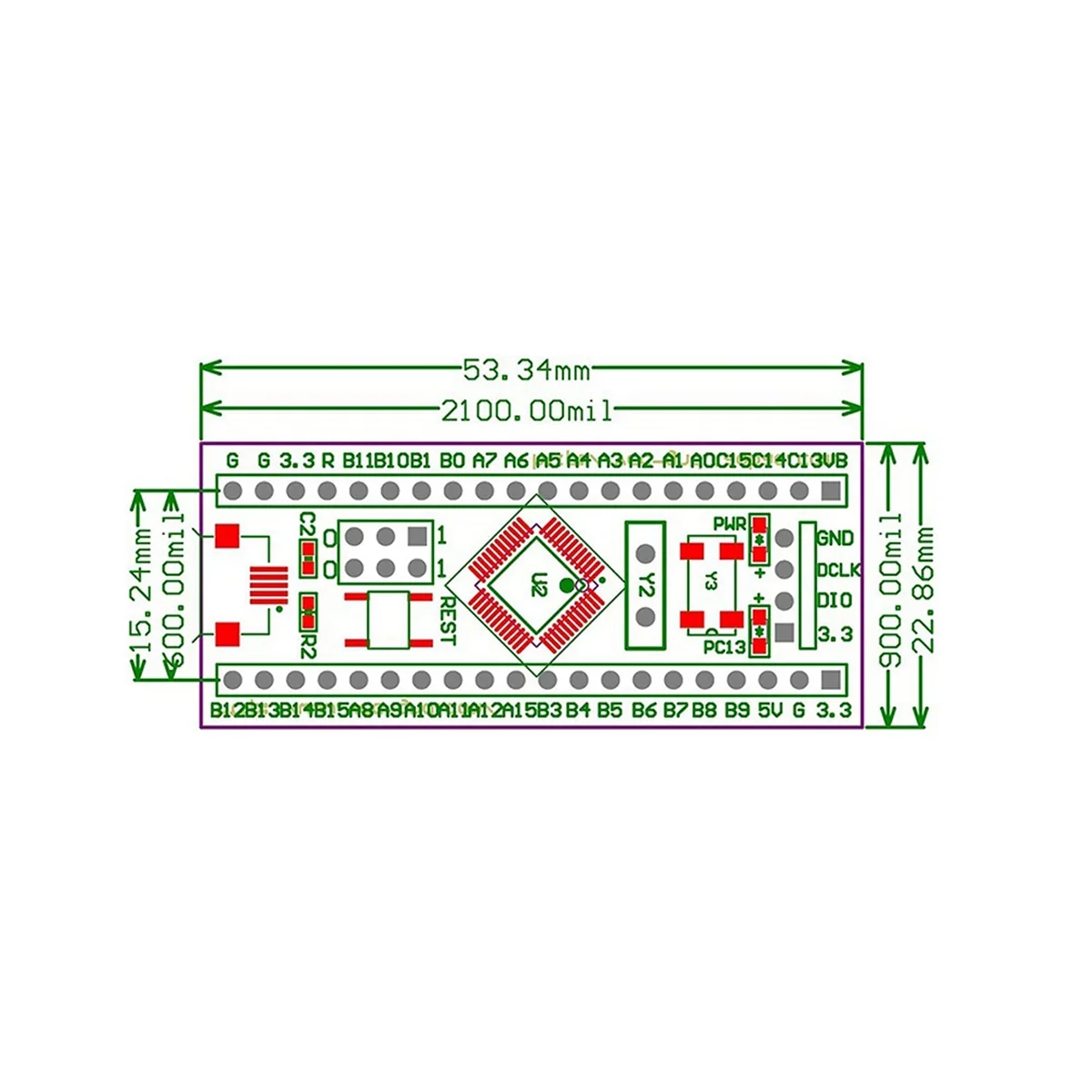 Stm32f103c6t6 Module Arm Stm32 Minimum Systeem Ontwikkeling Board Voor Diy Kit Ch32f103c8t6