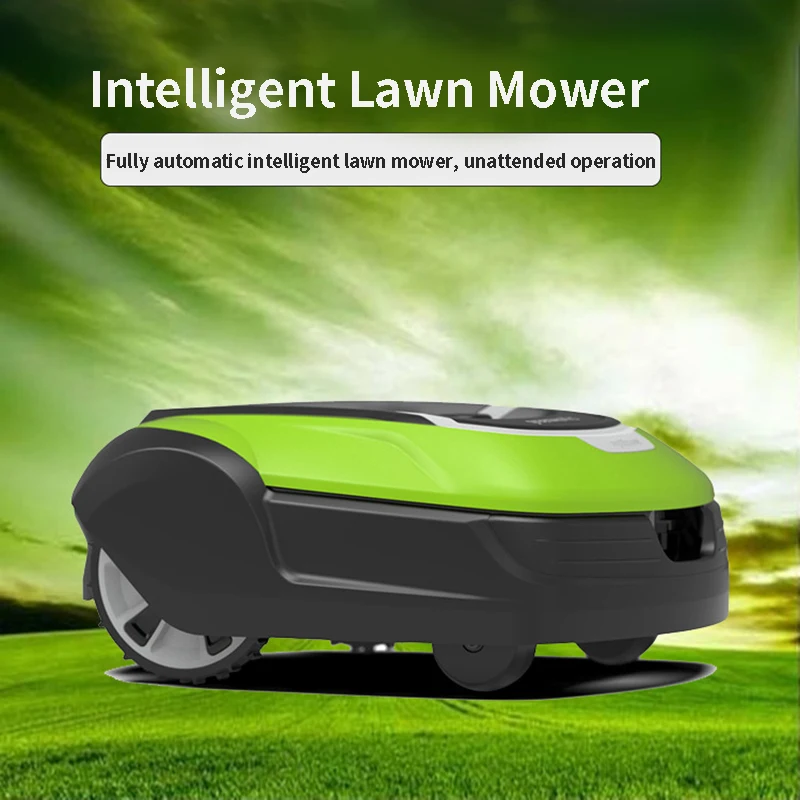 

Lawn Mower Automatic Charging Mowing Robot GDP Route Planning With Remote Control Intelligent Lawn Trimmer For Golf lawn Garden