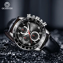 Ochstin Pilot Series Sports Street Multi functional Quartz Movement Waterproof Watch New Leisure Fashion Men's Quartz Watch