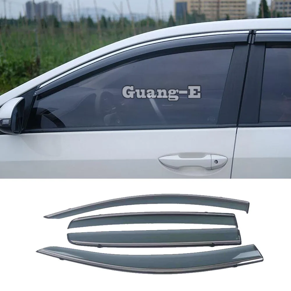 

Car Stick Lamp Cover Plastic Window Glass Wind Visor Rain/Sun Guard Vent For Suzuki Alto 2009 2010 2011 2012 2013 2014 2015 2016