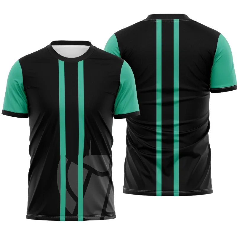 

TESM Parent-Child Sports T-Shirts Summer Breathable Short-Sleeved Men Sublimation Printed Jerseys Couple T-Shirts Party Tops