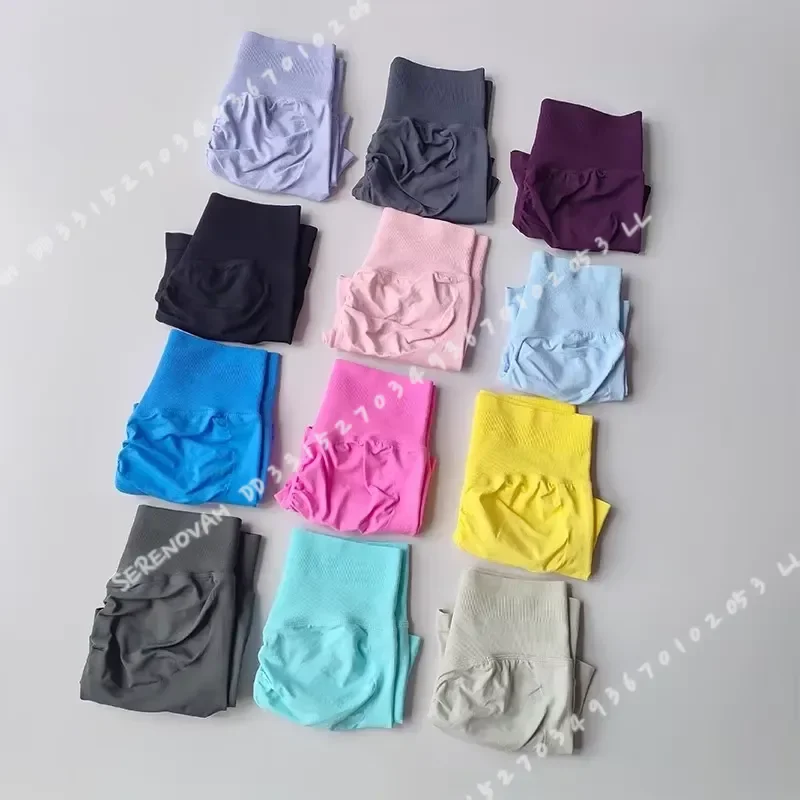Peach Butt Lifting 3 Point Shorts Women High Waist Yoga Shorts Summer Running Fitness Pants Solid Color Workout Leggings