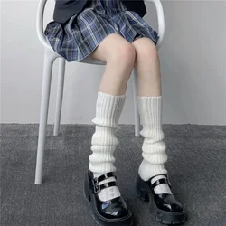 Over Knee Lolita Leg Warmers para Mulheres e Meninas, JK Knitted Socks, Warm Foot Cover, Boot Cuffs, 70cm, Outono, Inverno, Senhoras, Meninas