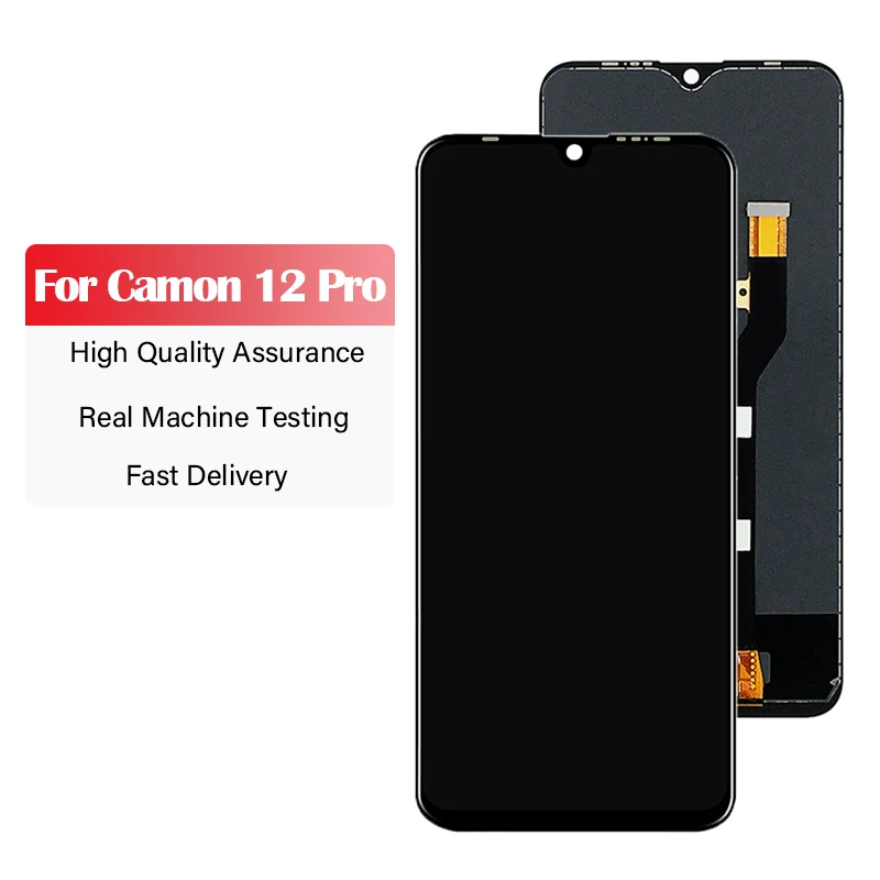 

LCD Screen AMOLED for 6.4 inches Tecno Camon 12 Pro CC9 LCD Touch Screen Digitizer Assembly with Repair Tool and Glue