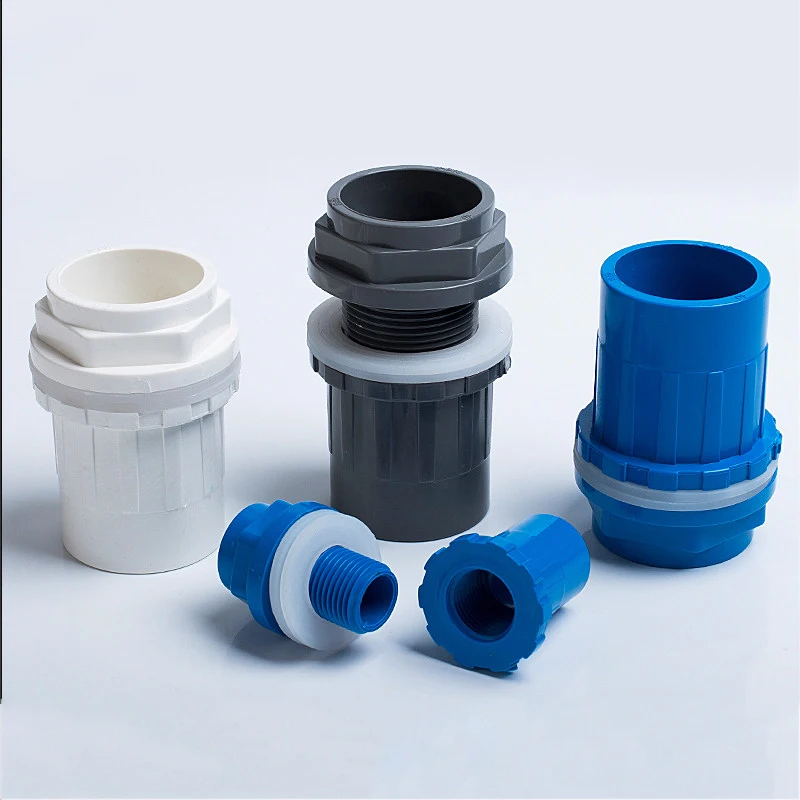 1pcs 20/25/32/40/50mm PVC Pipe Connector Aquarium Fish Tank Drain Inlet Outlet Joint Irrigation Water Supply Pipe Fittings