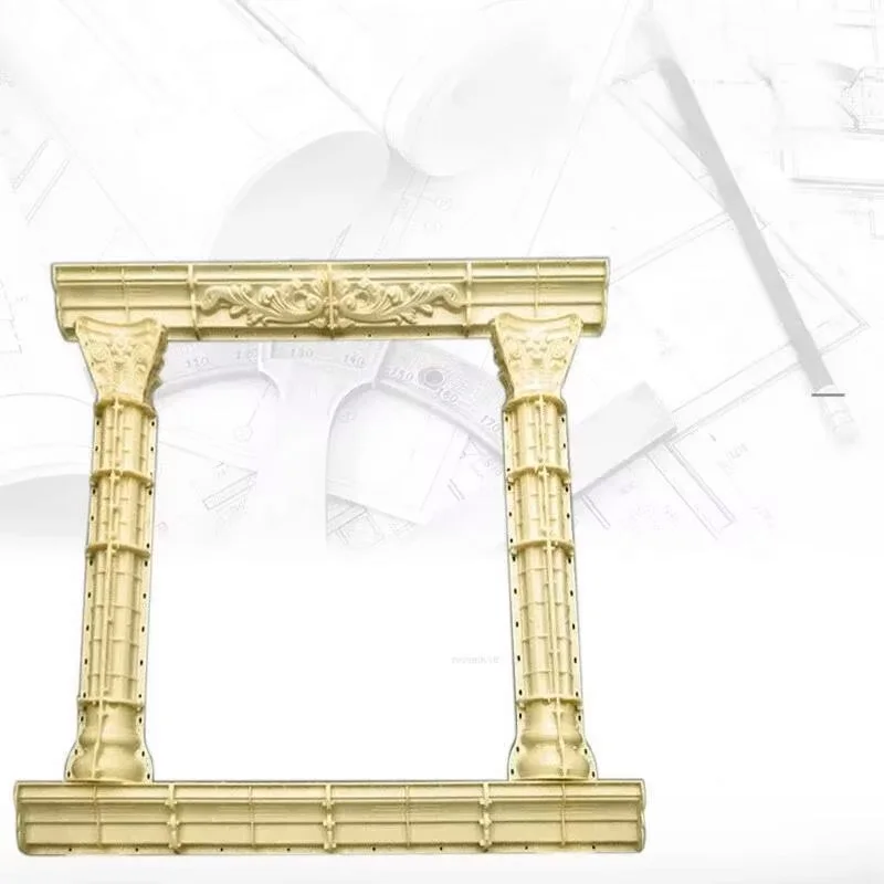 Window Edge Line Plastic Window Mold Garden Decoration European Cast-in-place Cement Roman Column Window Cover Mold Villa