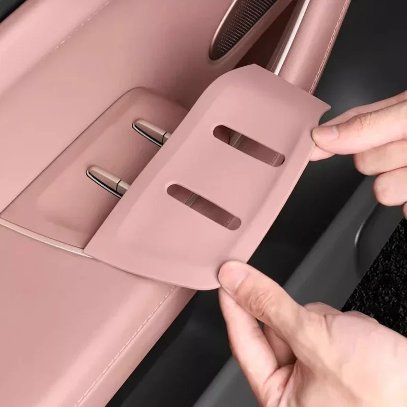 Silicone Pad on Door Storage Box For NIO ES8 2023-2024 Door Handle Pad Car Interior Decoration Modification Supplies Accessories