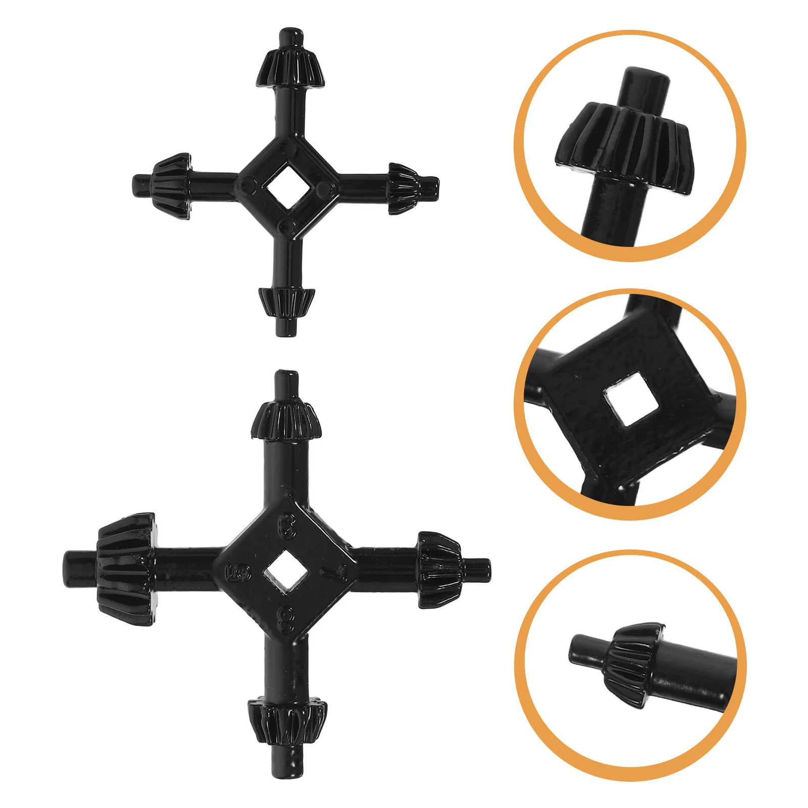 

2Pcs Drill Chuck Key Wrench 4in1 Universal Hand Impact Driver Tightening Removal Tool Electric Drill Adjustment