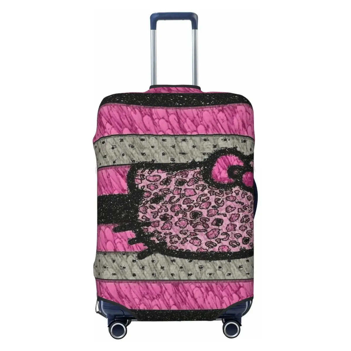 

Custom Hellos Anime Kittys Cartoon Travel Luggage Cover Elastic Suitcase Cover Protector Fit 18-32 Inch