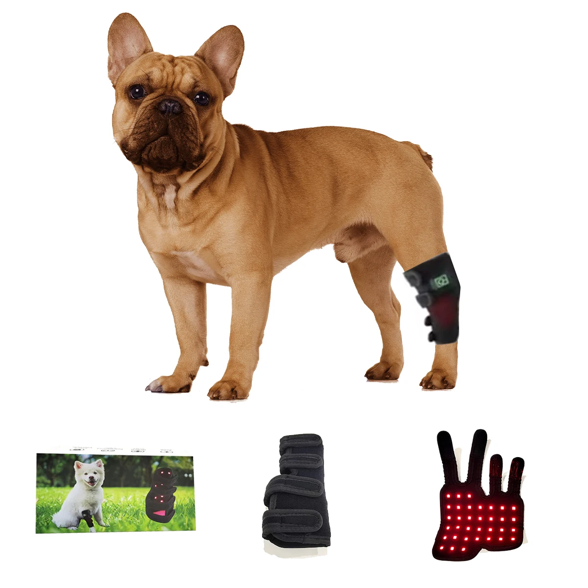 

ATV&UTVPulsed Wireless LED Belt Therapy Cat Dog Red Light Therapy Infrared Wrap 660nm 850nm Pet Horse Therapy Red Light Pad