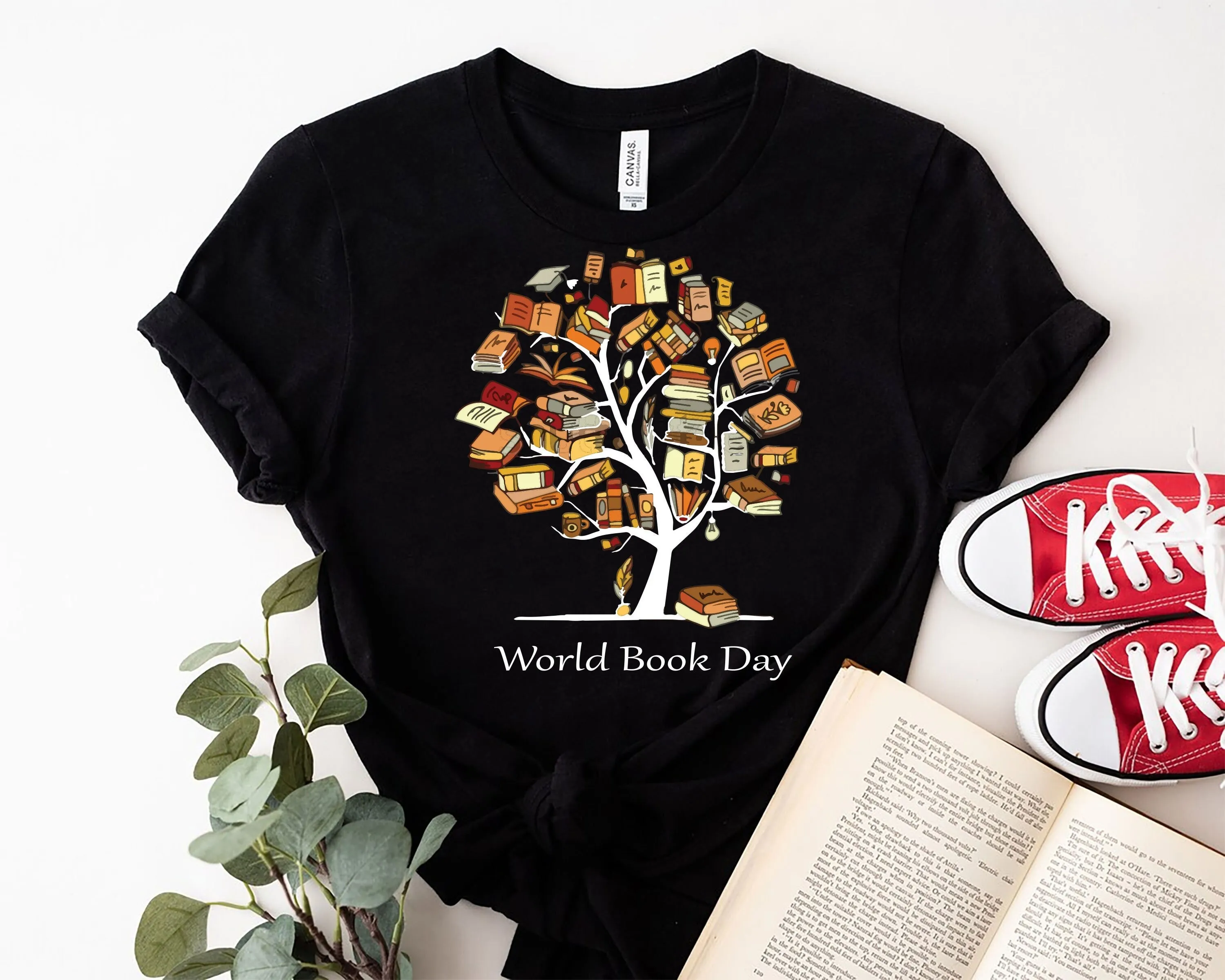 

World Book Day Number Maths T Shirt Lover Top Tree