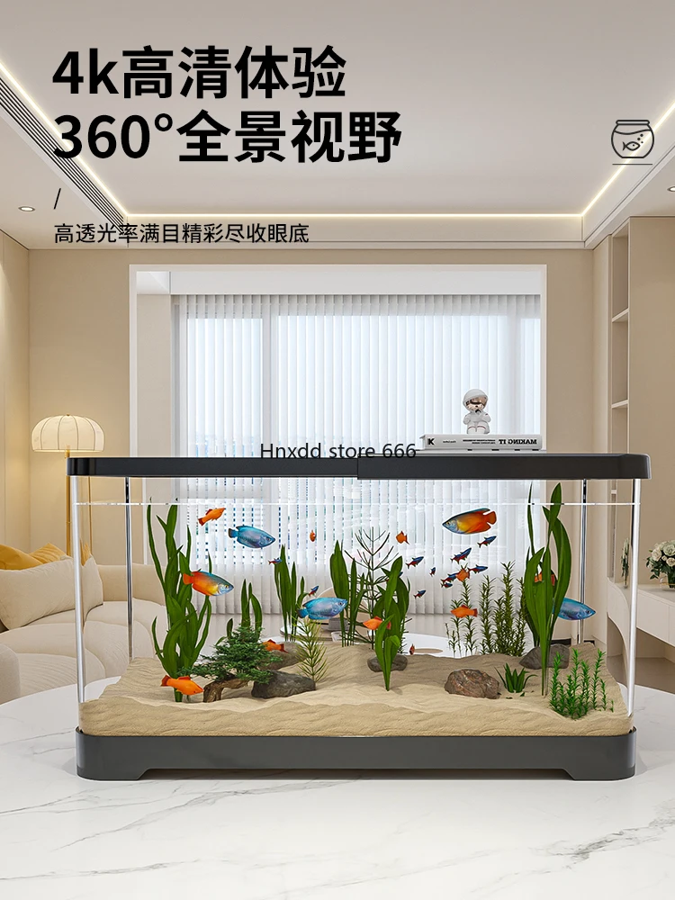 Small goldfish tank landscaping ecological full set of filtration and oxygen production machine