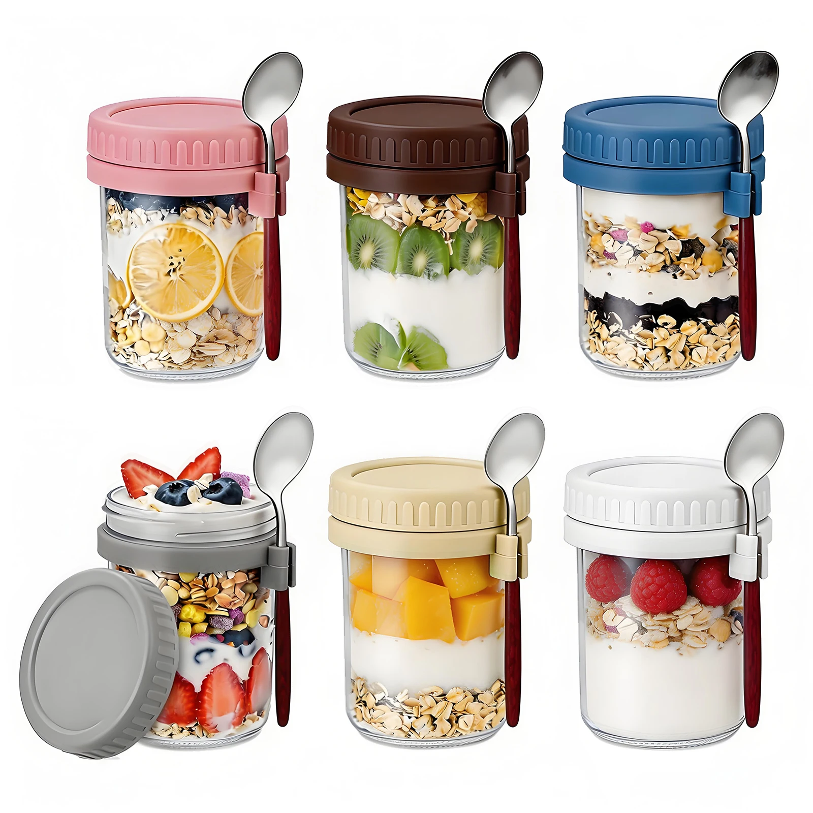 Meal Prep Overnight Oats - Słoiki na owsiankę na noc o