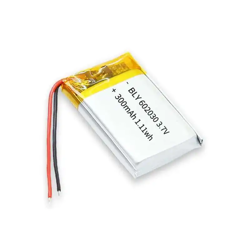 Real Capacity 602030 3.7V 300mAh Polymer Lithium Rechargeable Battery For GPS Navigator MP5 Bluetooth Headset PS4