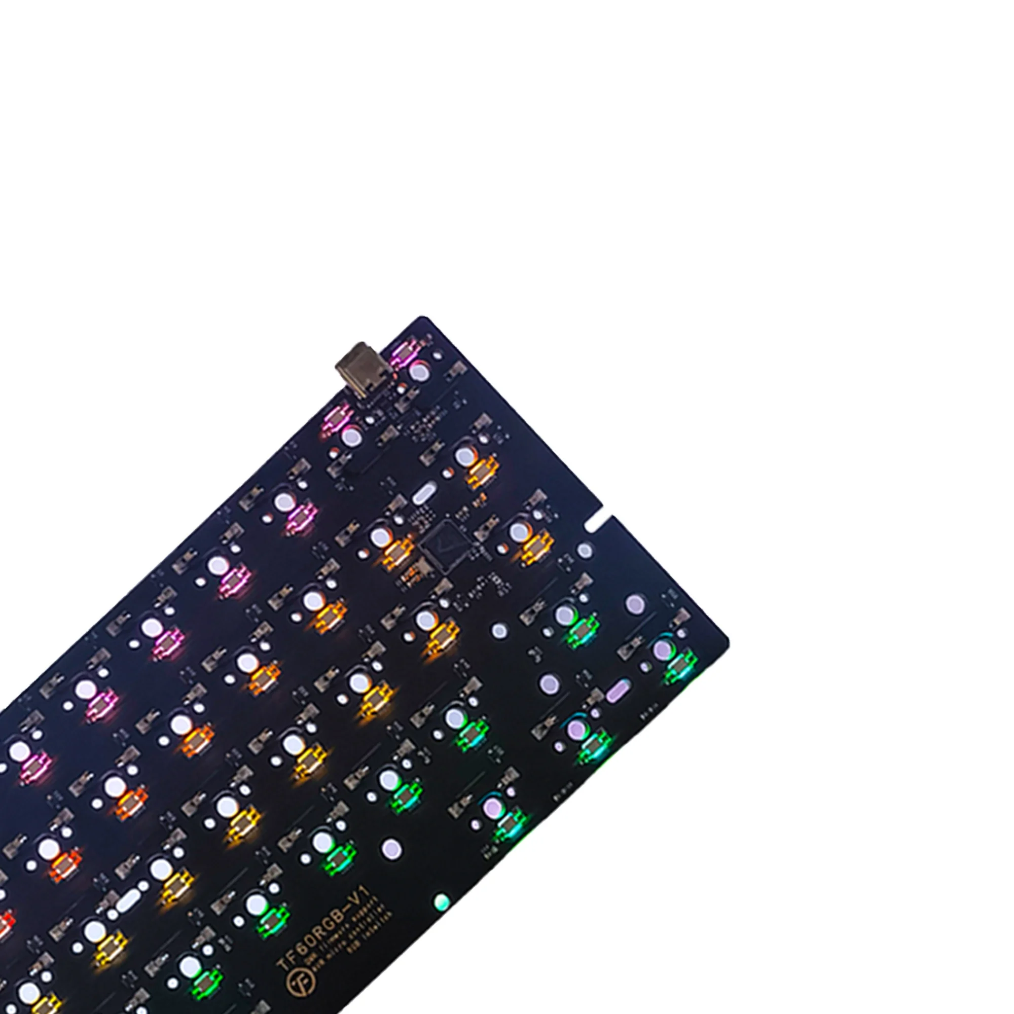 

RTS Mechanical Keyboard Pcba Hot-Swap BT Wireless RGB Music Rhythm Custom Design Keyboard Pcb In Shenzhen