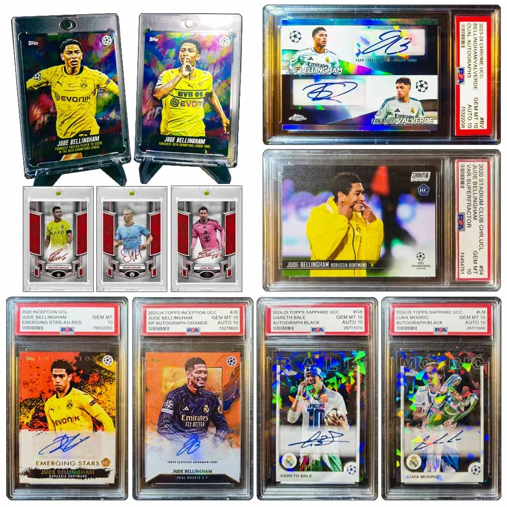PANINI Bellingham Messi Ronaldo Mbappe Valverde DIY домашняя красочная вспышка Коллекционный рейтинг кирпичей подарки на Рождество и день рождения