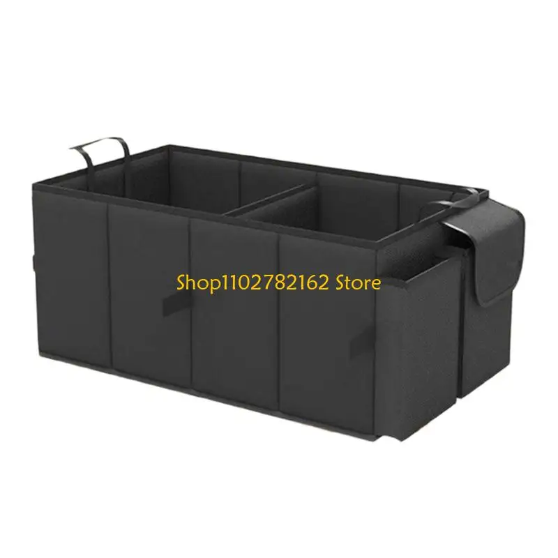 

547B Car Storage Box Multiple Compartment Car Trunk Cargo Storage Tool SUV Cargo Storage Container with Mesh Pocket