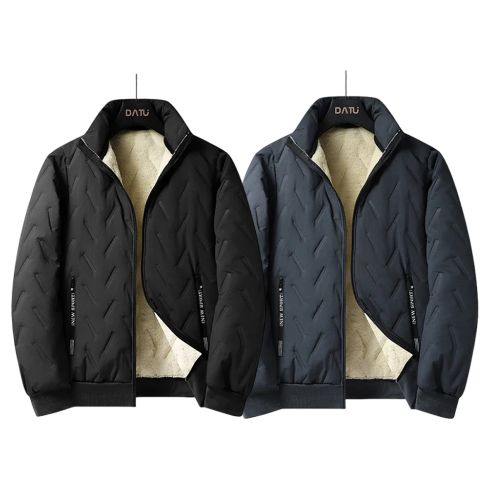 

Мужская теплая куртка с капюшоном, спортивная и повседневная рабочая одежда для активного отдыха, зимнее флисовое пальто большого размера и утолщенное хлопковое пальто из овечьей кожи.