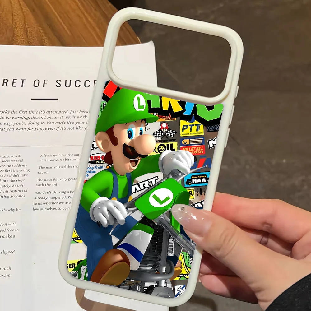 Cartoon Marios Advanced Acrylic Clear Phone Case For iPhone 18 17 Air 16 E 15 14 13 12 11 Pro Max Plus Shockproof Simple Cover