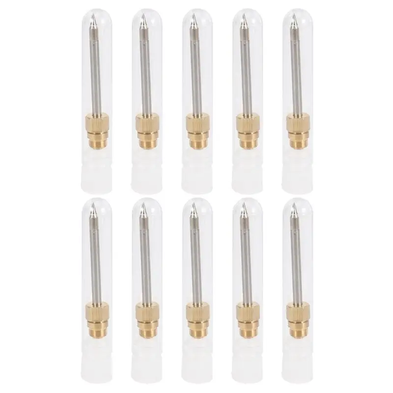 ABJI-10X 510 Interface Soldering Iron Tip Mini Portable USB Soldering Iron Tip Welding Rework Accessories, Pointed
