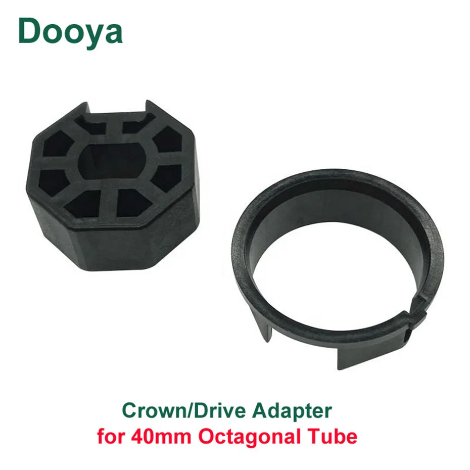 Dooya Crown+Drive Adapter for Motorized Venetian Blinds,for Dooya/Tuya tubular motor of Diameter 35mm,Dia 40mm Octagonal Tube