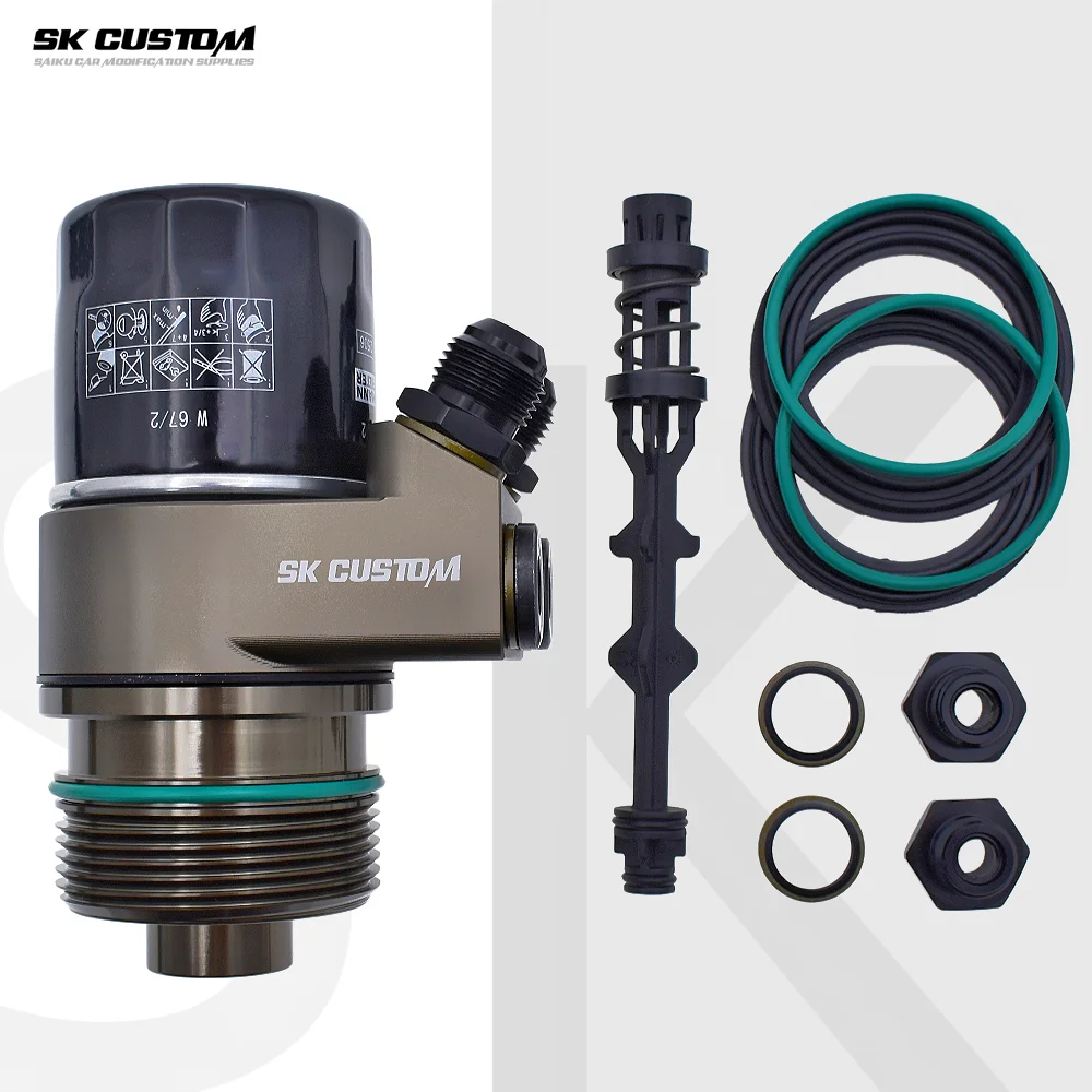 Für VW Audi 3. Generation EA888 Motor Ölkühladapter A3 S3 A4 Q5 Golf MK7 MK7.5 MK8 1.8T 2.0T Auto-Modifikation Kühladapter