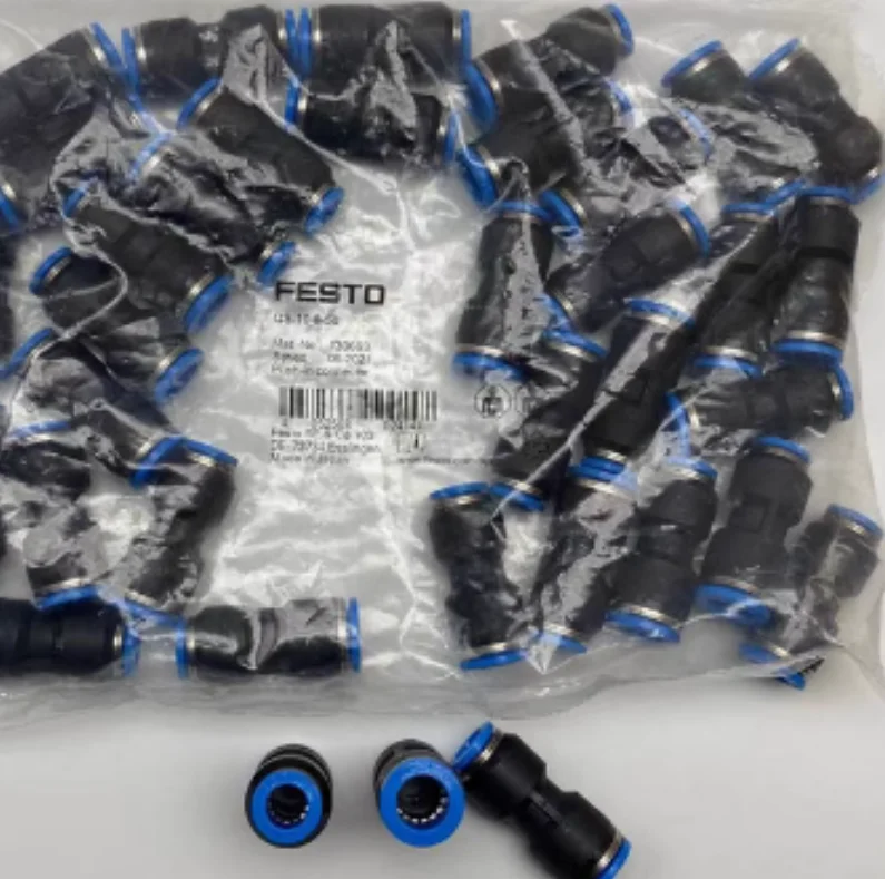 10PCS New Original FESTO plug connector  QS-10-6 130607 QS-10-8 153039 QS-12-8 130608 QS-12-10 153040