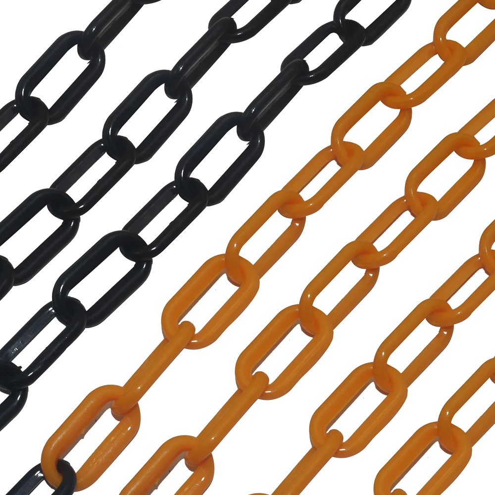 

25m Plastic Chain Colorful Chain Barrier Safety Road Warning Block Link Traffic Crowd Protection Accessories Necklace Garden