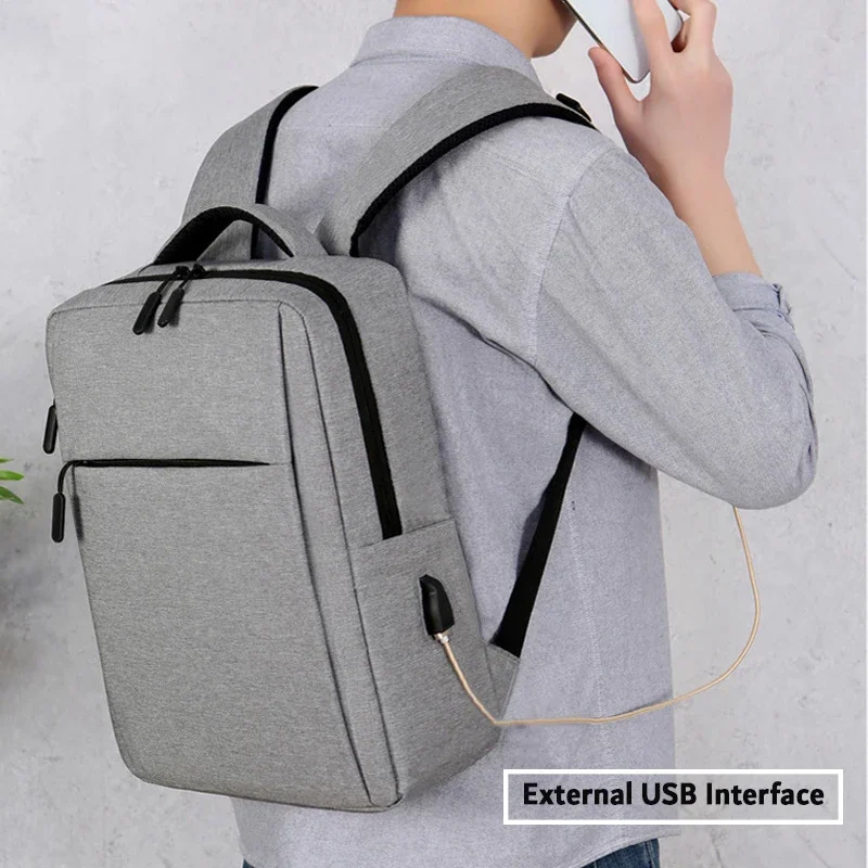 Sac à dos d'affaires de grande capacité pour hommes, sac à bandoulière avec port de charge USB, sac à dos multifonction, sac étanche pour ordinateur portable, sac pour ordinateur portable