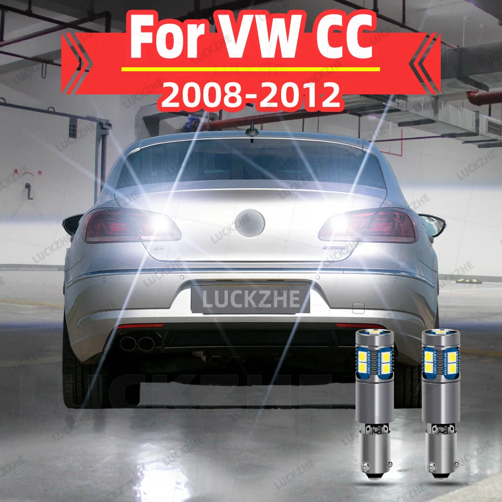 

2pcs LED Backup Light Blub Reverse Lamp H6W BAX9S 64132 Canbus No Error For VW Passat CC B6 2008 2009 2010 2011 2012