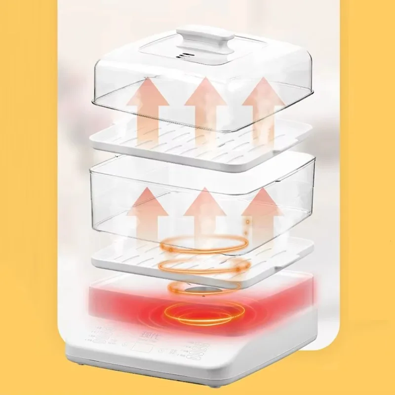 وعاء بخار منزلي متعدد الوظائف 3 طبقات سعة 24 لتر عازل للحرارة باخرة كهربائية محددة مسبقًا #2