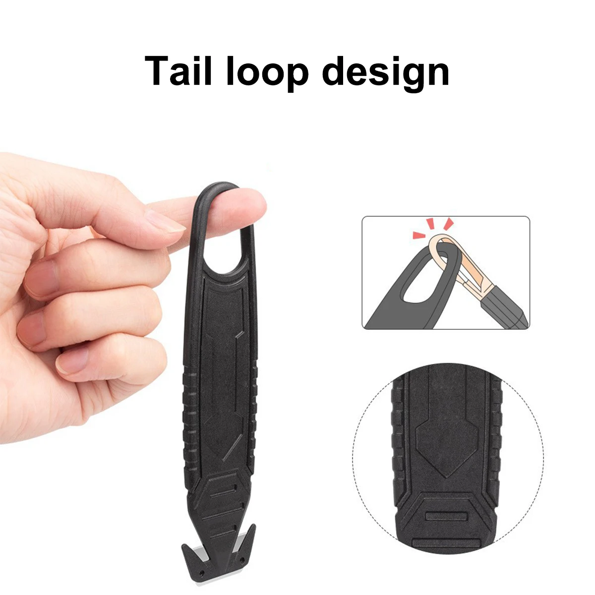 1 Pc Safety Box Cutter Knife, Utility Knife/Box Cutter/Envelope Opener/Envelope Cutter, Concealed Stainless Steel Blade, Ergonom