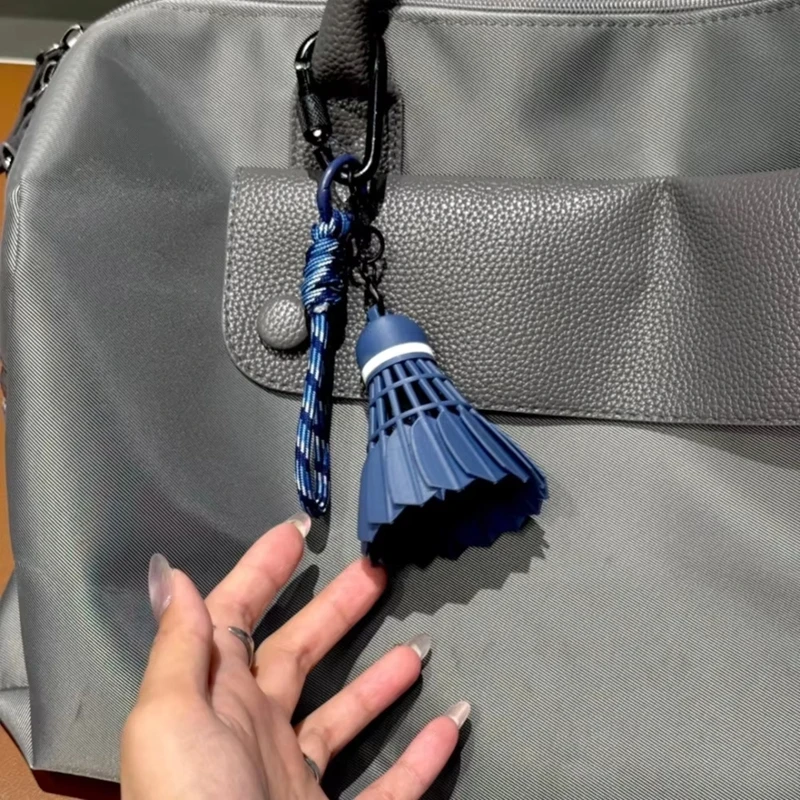 Sport Styles Badminton Keychain Unisex Metal Badminton Racket Key Ring Purse Bag Backpack Decor Accessories Decorate Gift