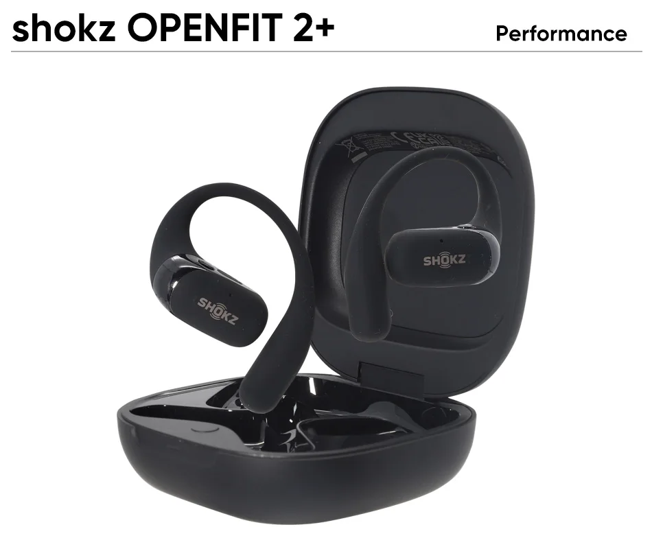 Original Shokz Openfit 2+ T921 Open-Back-Kopfhörer, mit Dolby Audio, kabellosem Bluetooth 5.4, Ohrbügel-Design, KI-gesteuerter Geräuschunterdrückung und IP55-Schutzklasse. – Detail 2