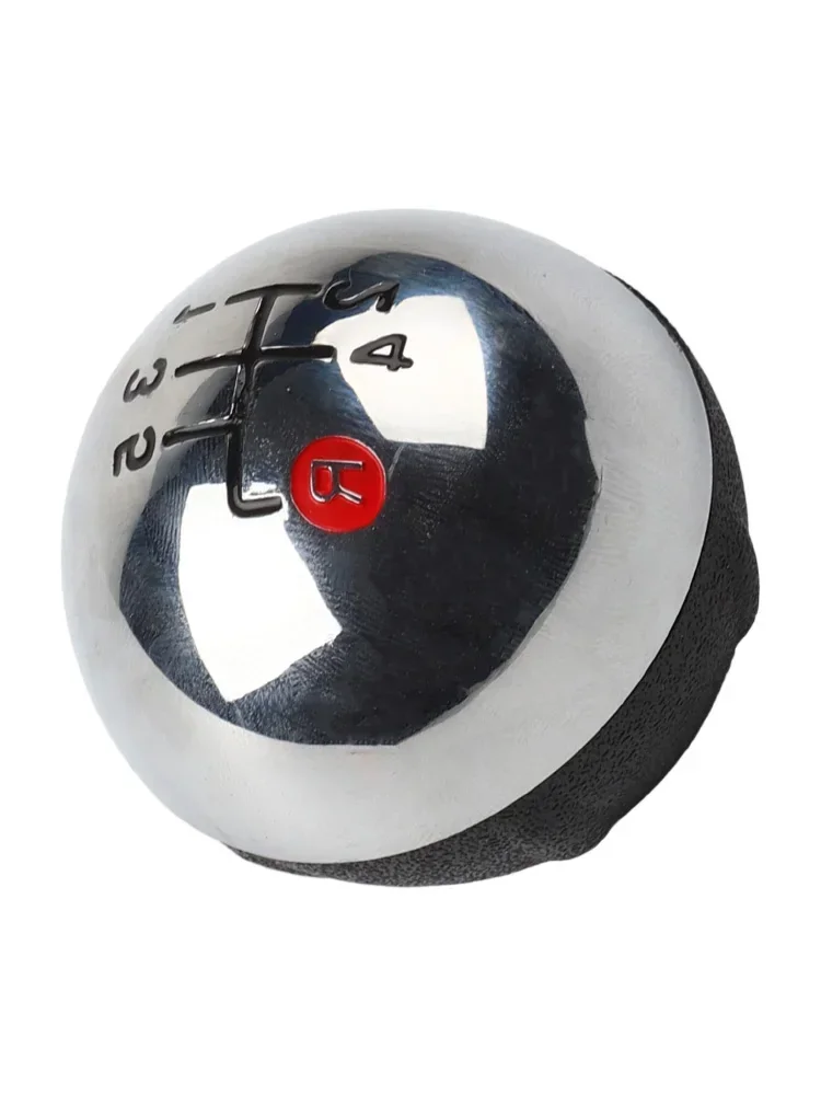 

5-скоростная хромированная серебряная ручка переключения передач для FIAT для моделей 500, ручка переключения передач, запасные части, внутренние детали