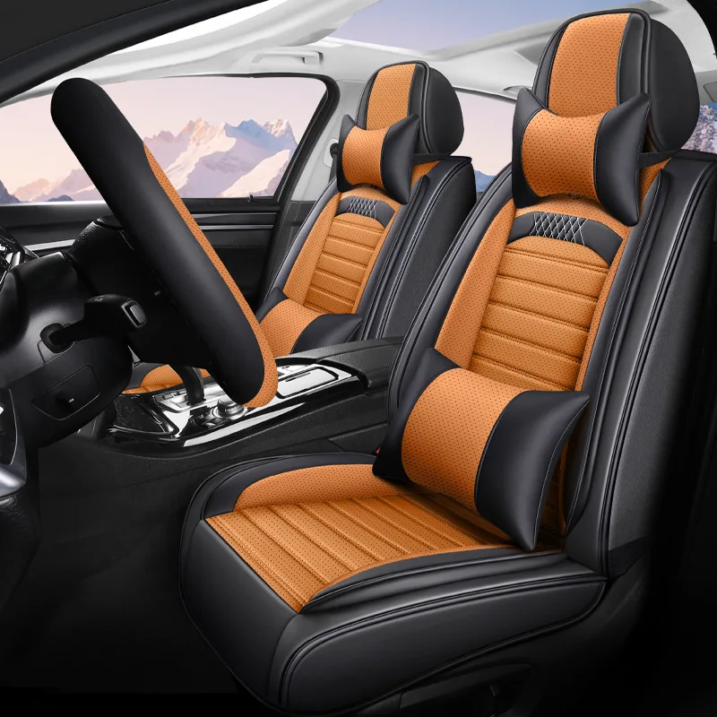 

Applicable to cross-border foreign trade car seat cover four seasons seat cushion fully enclosed seat cover Napa leather car