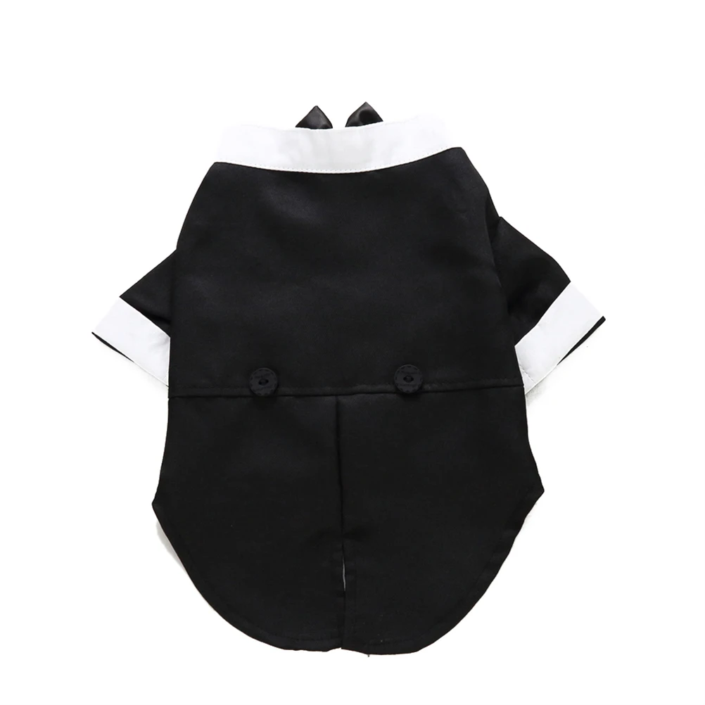 

Pet Dog Dress Apparel Bow Tie Suit Puppy Formal Clothing Outfits Costume Clothes Costumes