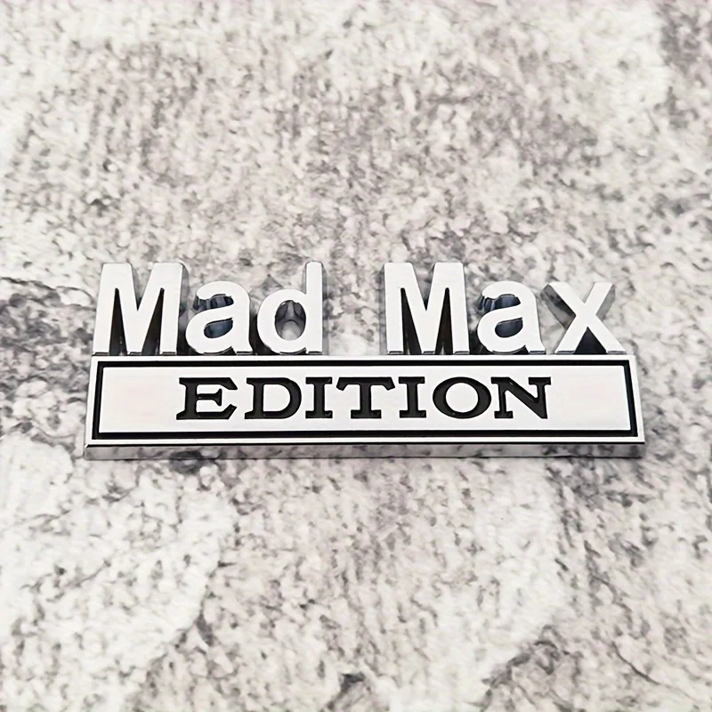 2PCS Mad Max Edition Emblem Sticker Badge Fender Funny Decals Car Truck Replacement Door for Universal Vehicle SUV Motorcycle view 6