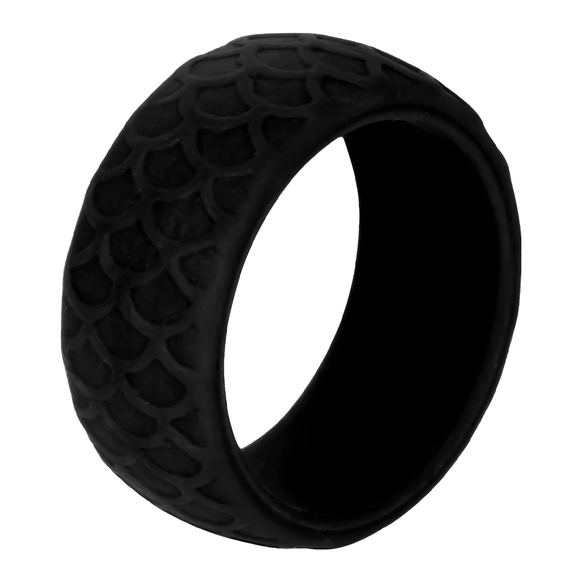

1Pc Outdoor Sports Silicone Rings Anti-Slip Texture Finger Ring Fishing Sports Finger Rings for Home Outdoor (Black,