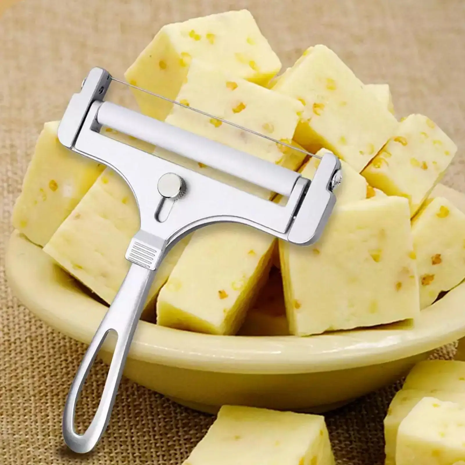 Cheese Slicer Cheese Scraper with AdjustableThickness Butter CheeseShaver ButterSlicer Multi-purpose KitchenTool