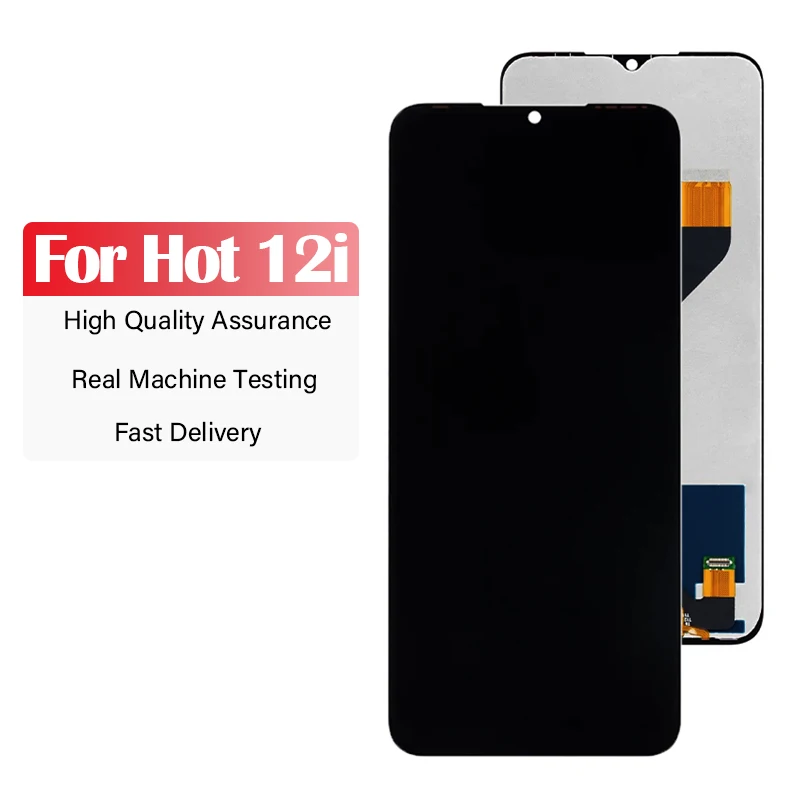 

LCD Screen for 6.6 inches Infinix Hot 12i X665 X665B LCD Touch Screen Digitizer Assembly with Repair Tool and Glue For hot 12i