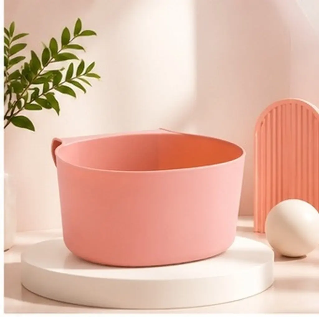 Hanging Storage Trash Can Space Saving Wall Mount Cabinet Door Design Large Capacity Tear Resistant PP Plastic Wastebasket Pink