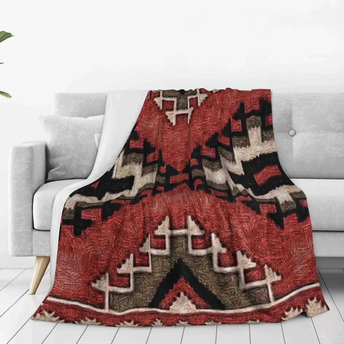 

Indian Painting Native American Aztec Tribal Pattern Blankets Fleece Super Soft Sofa Throw Blankets For Couch Bedding Travel