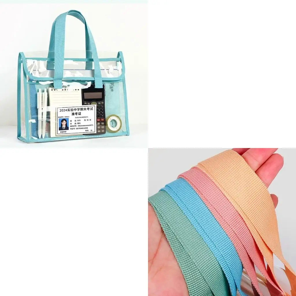 

Handheld Document Organiser Water Resistant Clear PVC Document Pouches File Bag